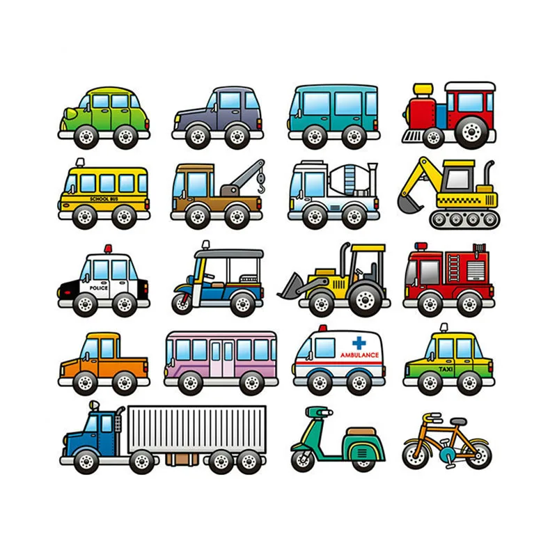 

Car Patches Stickers Heat Transfers Iron on Clothes Embroidery Applications Badges Applique Patches for Baby Clothes