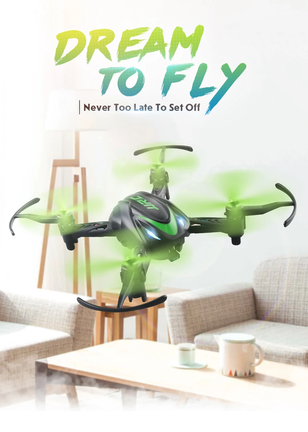 

JJRC H48 Mini Drone RC Quadcopter Infrared Control 2.4G 4CH 6 Axis 3D Flips