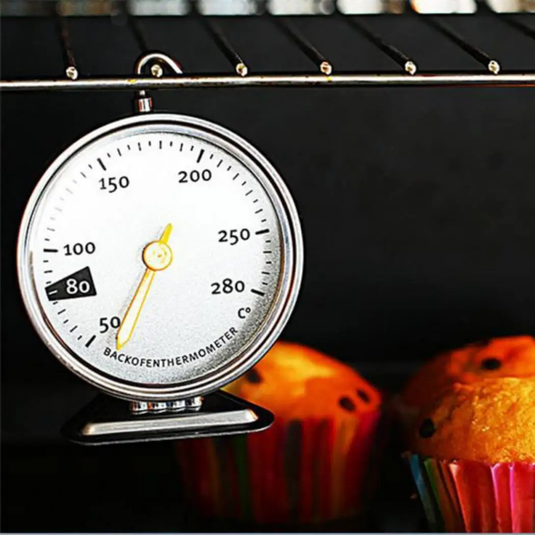 

Mini Practical Portable Round Shape Hanging Pointer As Picture Design Oven 50-280C Home Thermometer