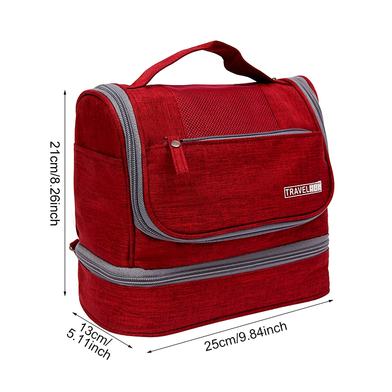 متعددة الوظائف المرأة الرجال حقيبة تخزين قابلة للحمل السفر منظم أدوات التجميل الجمال غسل الزينة الحقيبة اكسسوارات لوازم السخافات