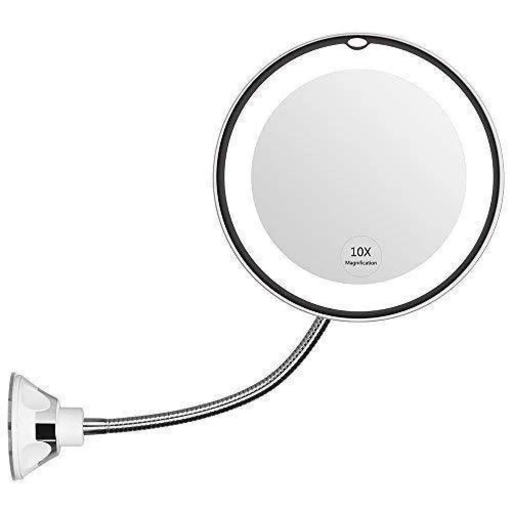 

10X My Folding Mirror Flexibles Mirror 360-Degree Rotating Makeup Mirror Magnifying Makeup Mirror With LED Light For Dropship