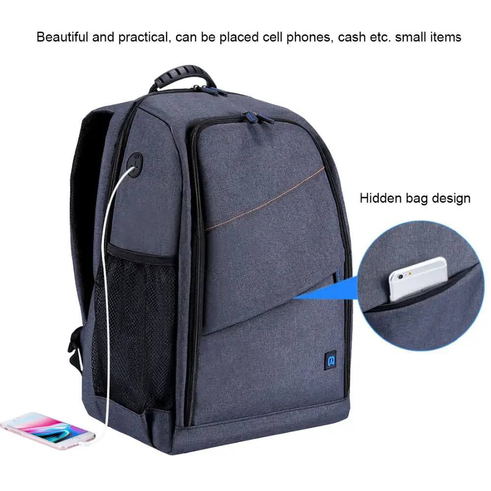 PULUZ Outdoor Portable Waterproof Scratch-proof Dual Shoulders Backpack Camera Accessories Bag Digital DSLR Photo Video Bag PULUZ Outdoor Portable Waterproof Scratch-proof Dual Shoulders Backpack Camera Accessories Bag Digital DSLR Photo Video Bag