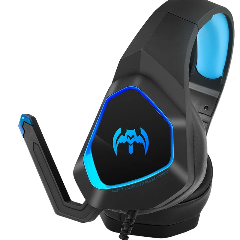 

3.5mm M06 Wired Head-Mounted Glow Gaming Headset Headphone HIFI Casque Audio Stereo Gamer Earphones For PC PS4 XBOX ONE With Mic