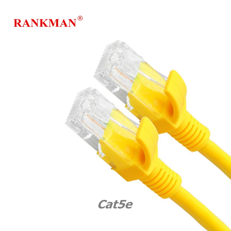 Rankman RJ45 Network Cable Lan Cat5e Cable UTP Ethernet Patch Cord for Modem Router PC Rankman RJ45 Network Cable Lan Cat5e Cable UTP Ethernet Patch Cord for Modem Router PC