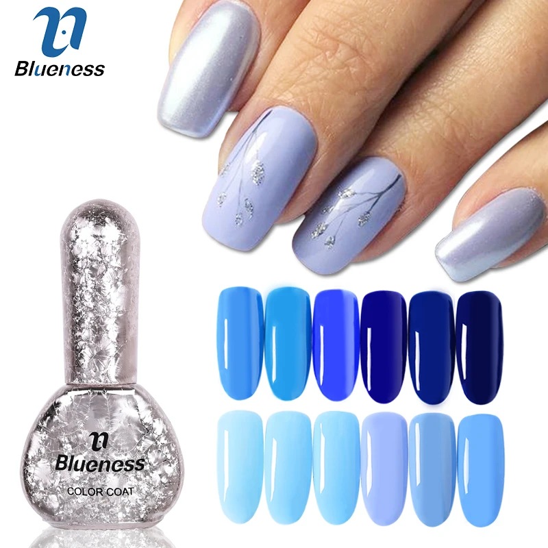 Blueness Blue Series Блестящий УФ гель для ногтей 6 мл дизайн Замачивание от лака Гель лак