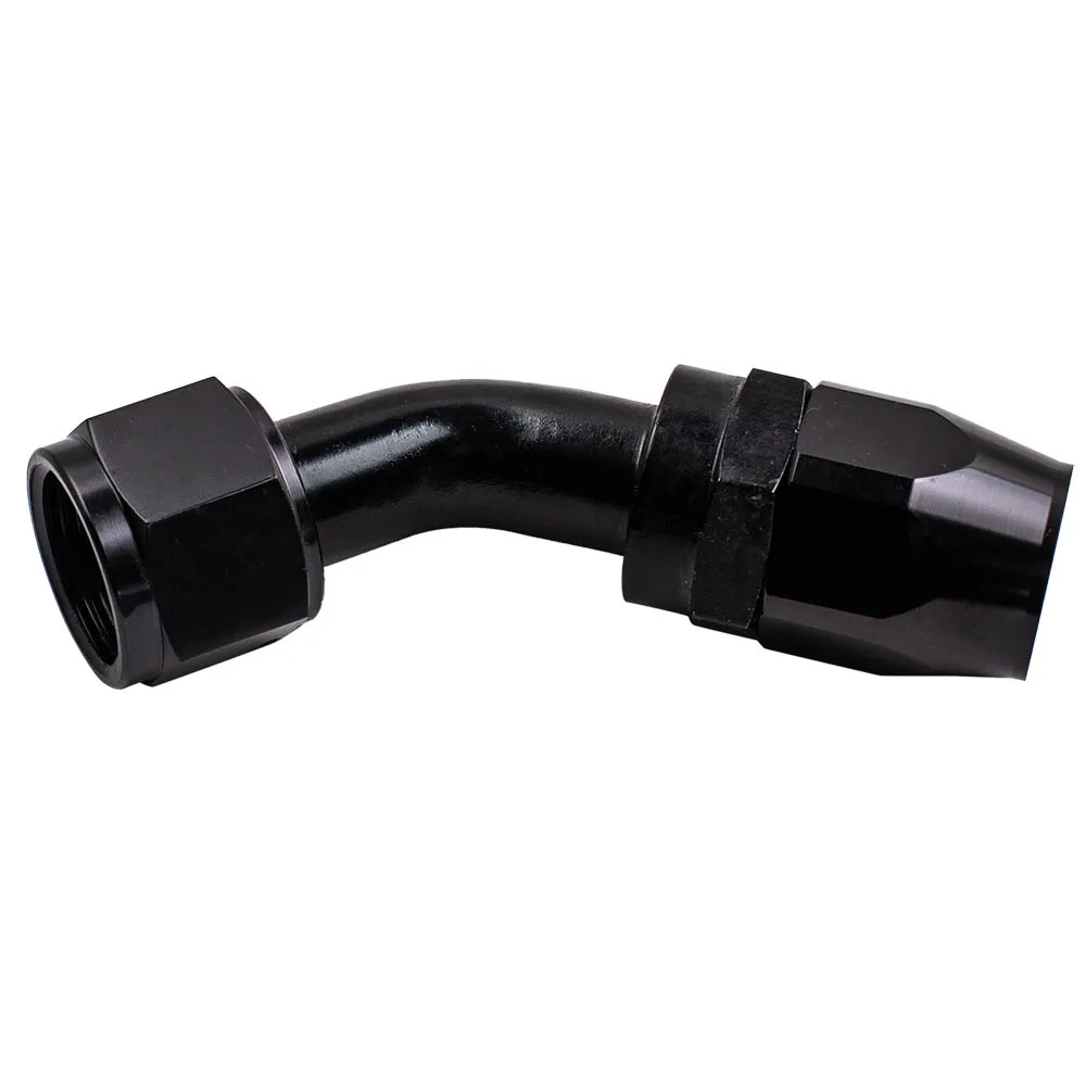 12AN AN12 45 Degree Swivel End Fitting Oil Fuel Adaptor For Braided
