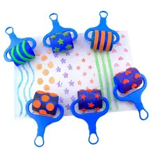 6pcs Creatiuve Plastic Handle Drawing Roller Sponge Brush Painting Kids Graffiti Toy for Children Learing Education Toys Gift 6pcs Creatiuve Plastic Handle Drawing Roller Sponge Brush Painting Kids Graffiti Toy for Children Learing Education Toys Gift