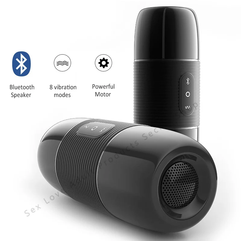 Мужской мастурбатор с Bluetooth динамиком 10 режимов вибратор беспроводное аудио