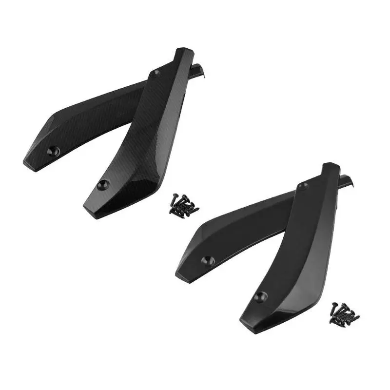 2 шт. Универсальный Автомобильный задний бампер спойлер Canards Wrap Angle Scratch Protector