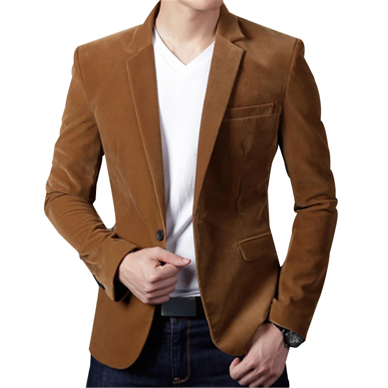 2019 Новое поступление брендовая одежда весна блейзер для мужчин мода Slim Fit мужские