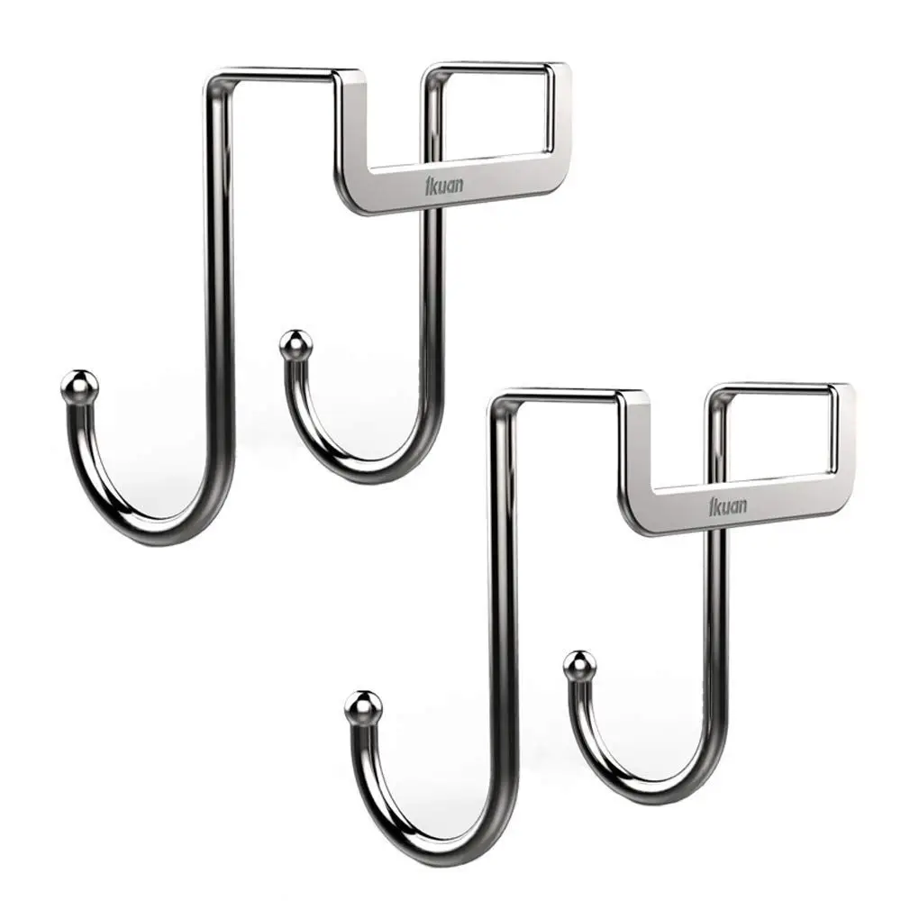 HOT SALE Over Door Hook Stainless Steel Heavy Adjustable Double Hook