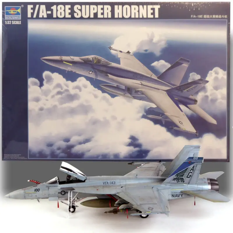 Trumpeter 03204 1/32 США FA-18E супер Hornet самолет Airpalne модель реактивного истребителя