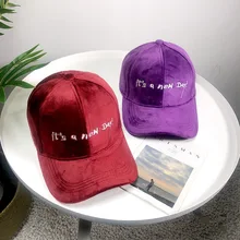 Бархатные бейсболки на открытом воздухе Casquette Твердые Гольф Snapback Brim Шапки кости хип-хоп шляпы письмо вышивка