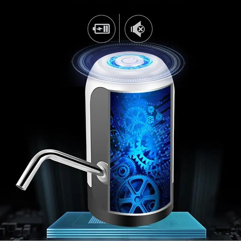 4 Вт автоматический портативный Электрический водяной насос диспенсер галлон USB Перезаряжаемый переключатель питьевой бутылки белый черный