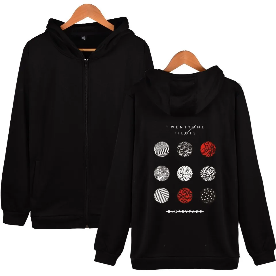 Twenty one pilots осенние и зимние мужские толстовки с принтом свитшоты на молнии