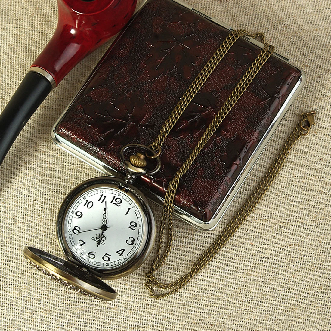 Retro Pocket Watch Hollow Spider Web Pocket Watch European And American Classical Pocket Watch Men And 3