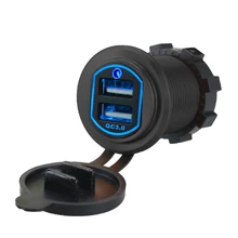 ^^Best Offers Dual USB LED Charger Socket Power Outlet QC3.0 Quick Charger with Wire In-line 10A Fuse for Car Boat Marine Motorcycle ^^Best Offers Dual USB LED Charger Socket Power Outlet QC3.0 Quick Charger with Wire In-line 10A Fuse for Car Boat Marine Motorcycle