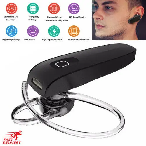 

2019 New Bluetooth Headset Wireless Earphones Handsfree for Office Sports Driver Workout Stereo For iPhone For XiaoMi Phone