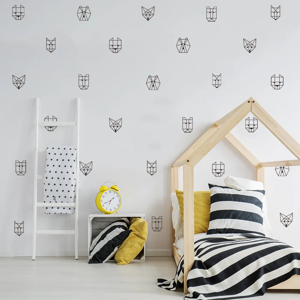 Funlife DIY Геометрические Животные домашний декор наклейка в скандинавском стиле