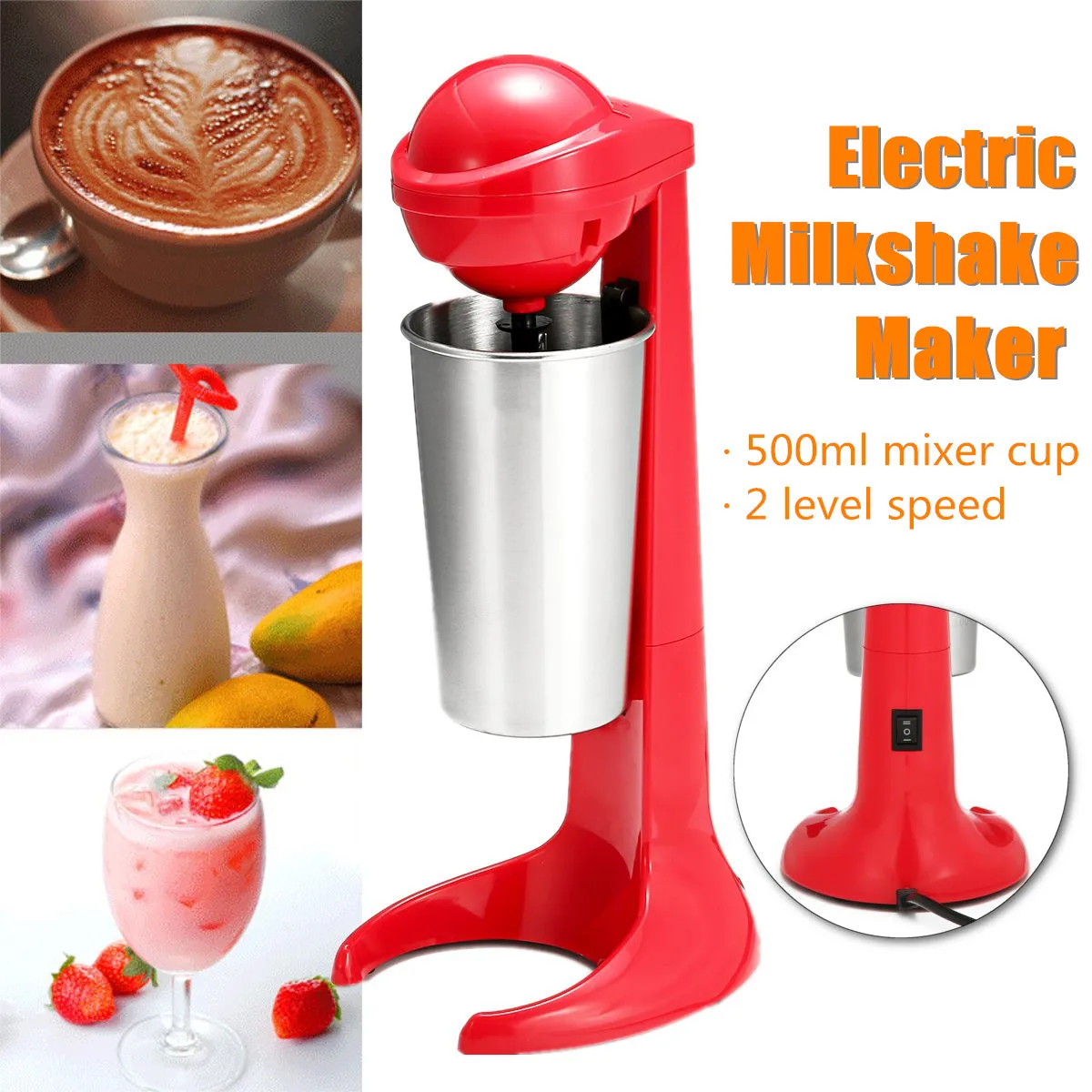 Multifunctional Food Mixer Coffee Mixing Blenders Milk Milkshake Maker
