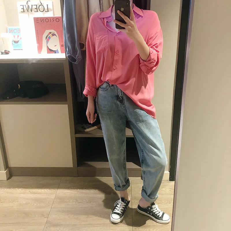 Mooirue Spring Summer Women Mom Jeans Highwaist Denim Pant Woman Harajuku Korean Thin Long Wide Leg 2019 Woman Bottom