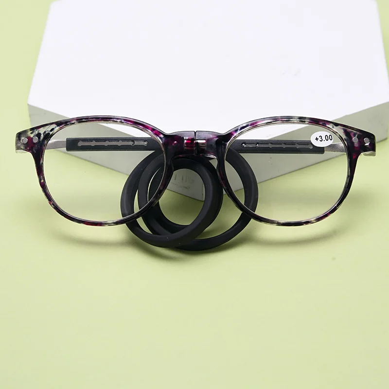 Новинка, магнитные очки для чтения, для мужчин и женщин, регулируемые висящие на шее очки для дальнозоркости, для чтения диоптрий+ 1,0+ 1,5~+ 3,5