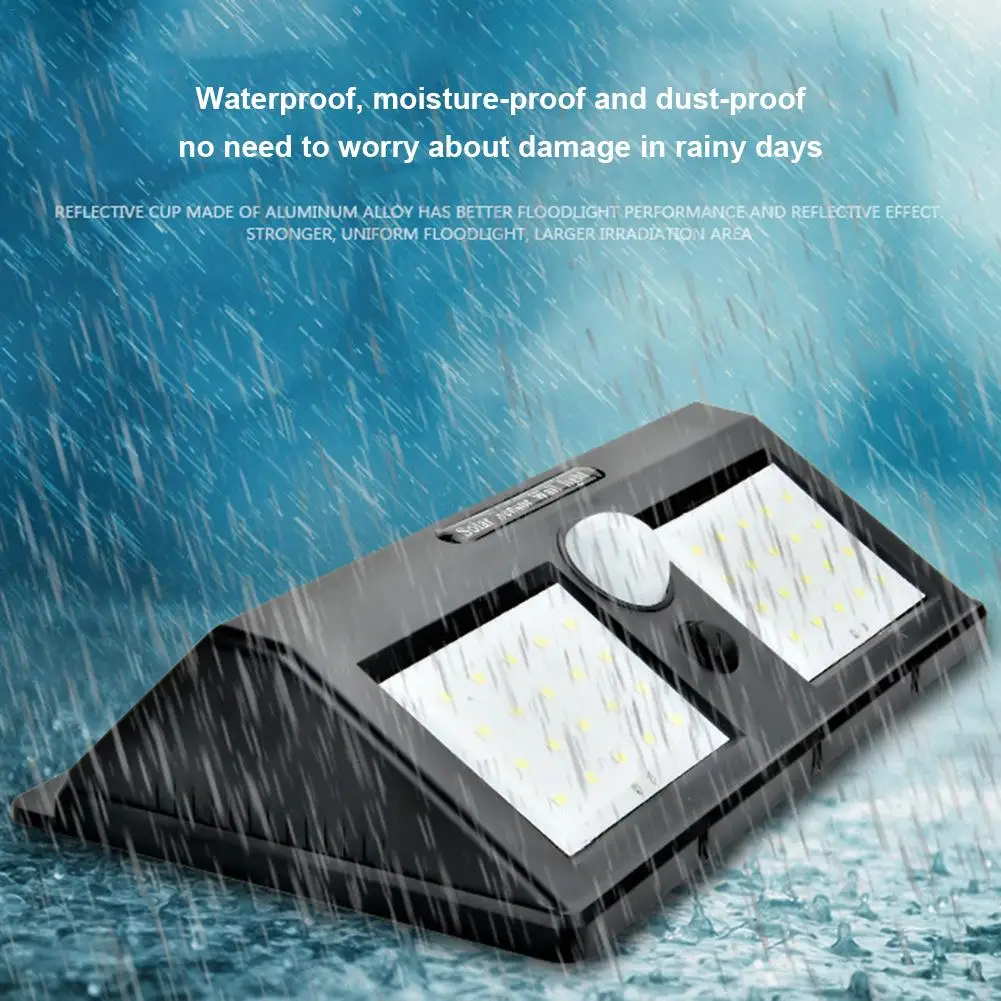 Outdoor Solar Wall Lamp 40 LED Ultra-bright Wireless Waterproof Lamp Energy-saving Outdoor Human Body Induction Garden Lamp