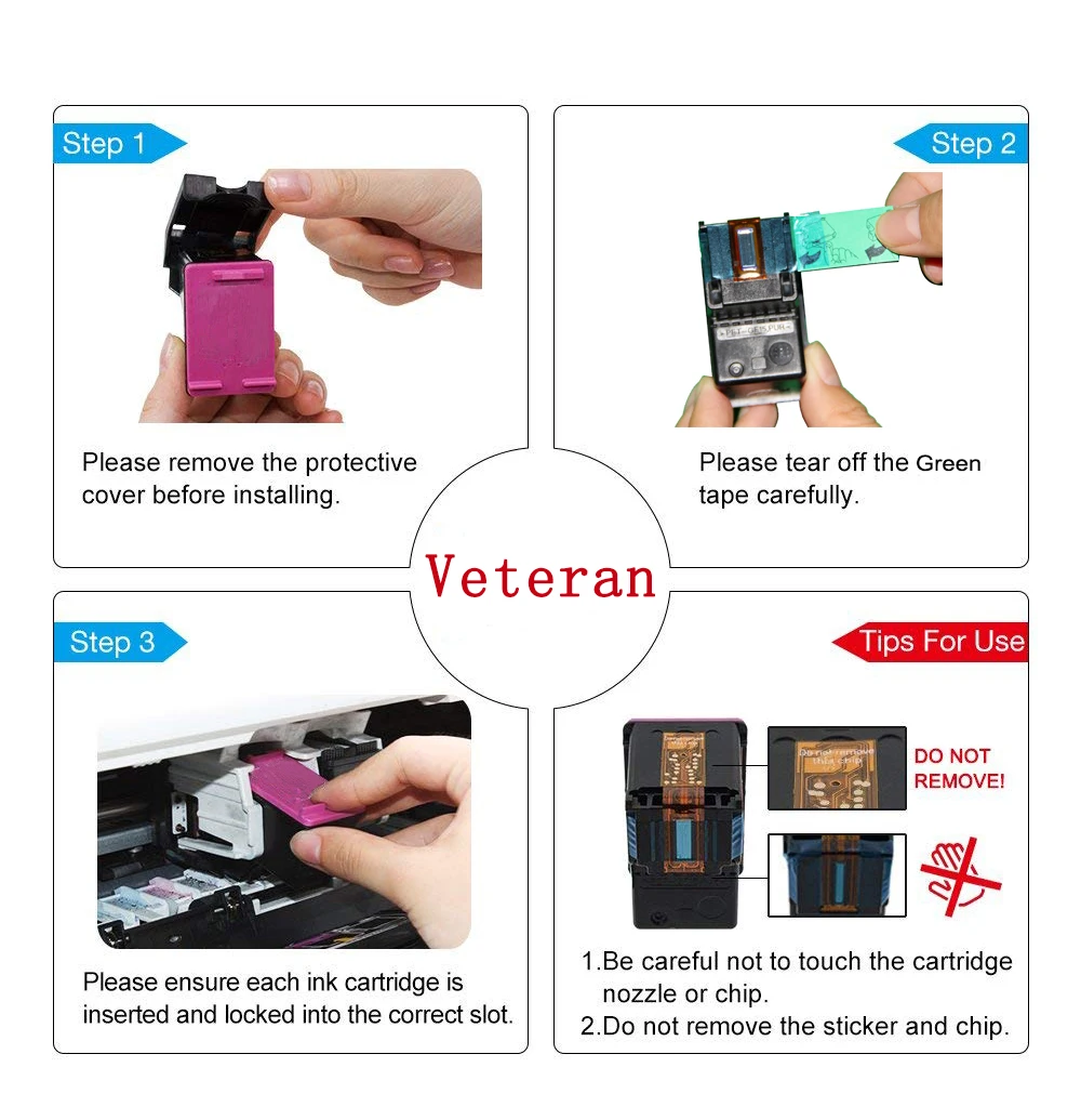 Чернильный картридж Veteran 132 136 сменный для hp Photosmart 2573 C3183 1513 Officejet 6213 D4163