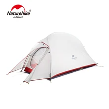 Naturehike Cloud Up Upgrade двухслойная палатка 1 2 3 человек водонепроницаемый 20D силиконовый Сверхлегкий Открытый Кемпинг походные палатки