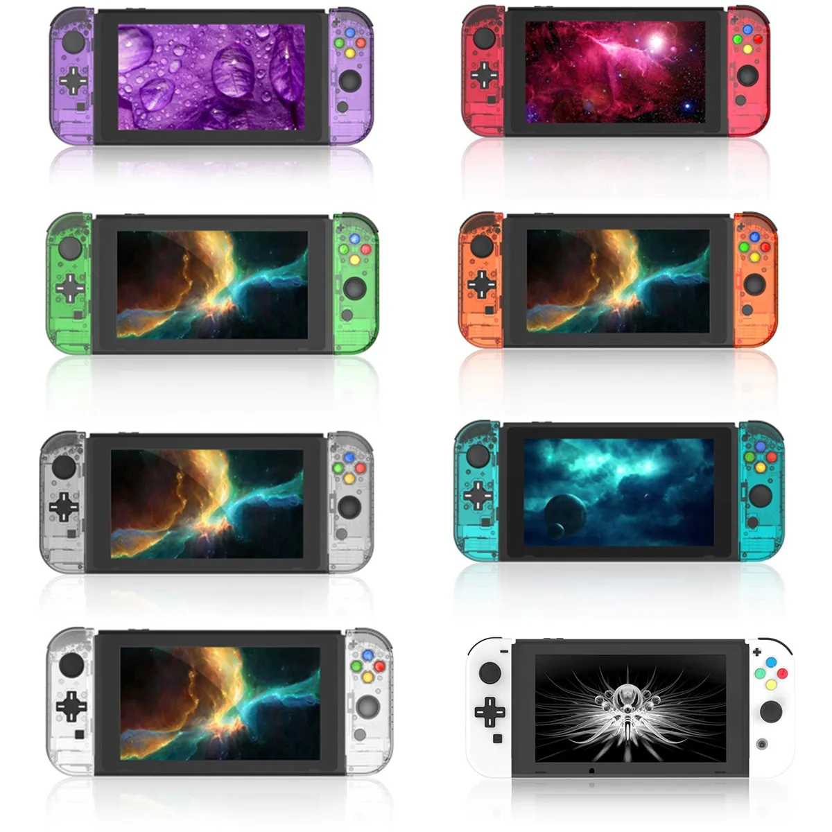1x Pair Handles Shell Cases Protective Replacement Accessories For Switch Joy con Controller NS NX Console 8 Colors 1x Pair Handles Shell Cases Protective Replacement Accessories For Switch Joy con Controller NS NX Console 8 Colors