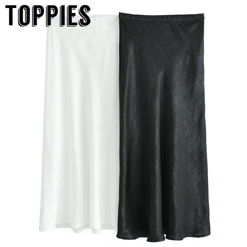 

2019 Womens Slim Silk Long Skirt Summer Spring High Waist Solid Color Skirt faldas mujer moda 2019