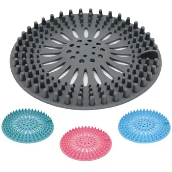 

Hair Catcher Shower Drain Cover, 4 Pack Hair Stopper Drain Protector Universal Rubber Sink Strainer For Bathtub Kitchen And Ba