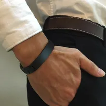 Персонализированные для моего мужчины за каждым большим черным нержавеющим стальным браслетом ювелирные изделия подарок для Него от жены 8,26 дюймов