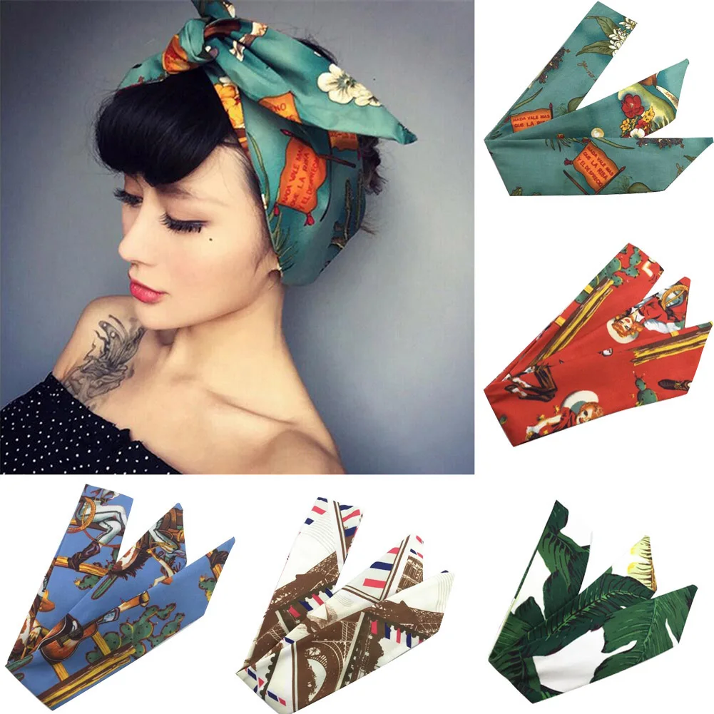 

women Print Turban Headband fashion Hair Accessories Stretch Hair Bands Girls Headwear Headbands Head Wrap Band Bandanas