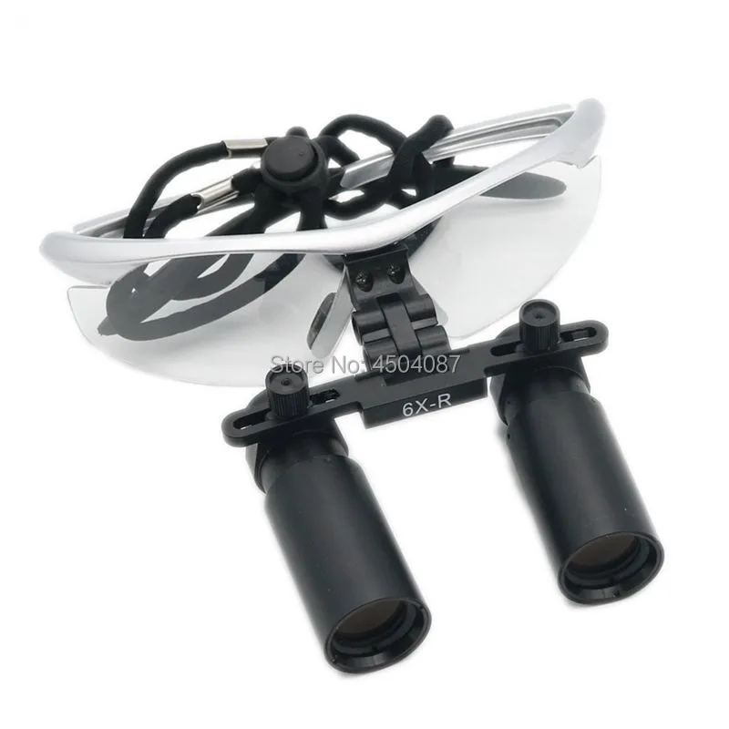 

High Quality Plastic Frame Medical Loupes 6.0X-R Binocular Magnifier Medical Dental Surgical Loupes 3 Color Option