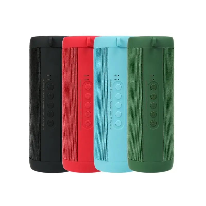 

T2 Bluetooth Speaker Wireless Outdoor Waterproof Subwoofer FM Radio Stereo Music Audio Player Flashlight Support TF Card