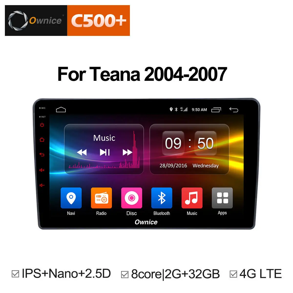

Ownice Multimedia Android 8.1 Car Dvd Player For NISSAN Teana 2004 - 2007 GPS Navigation Bluetooth AUX Automotive Stereo DAB PC