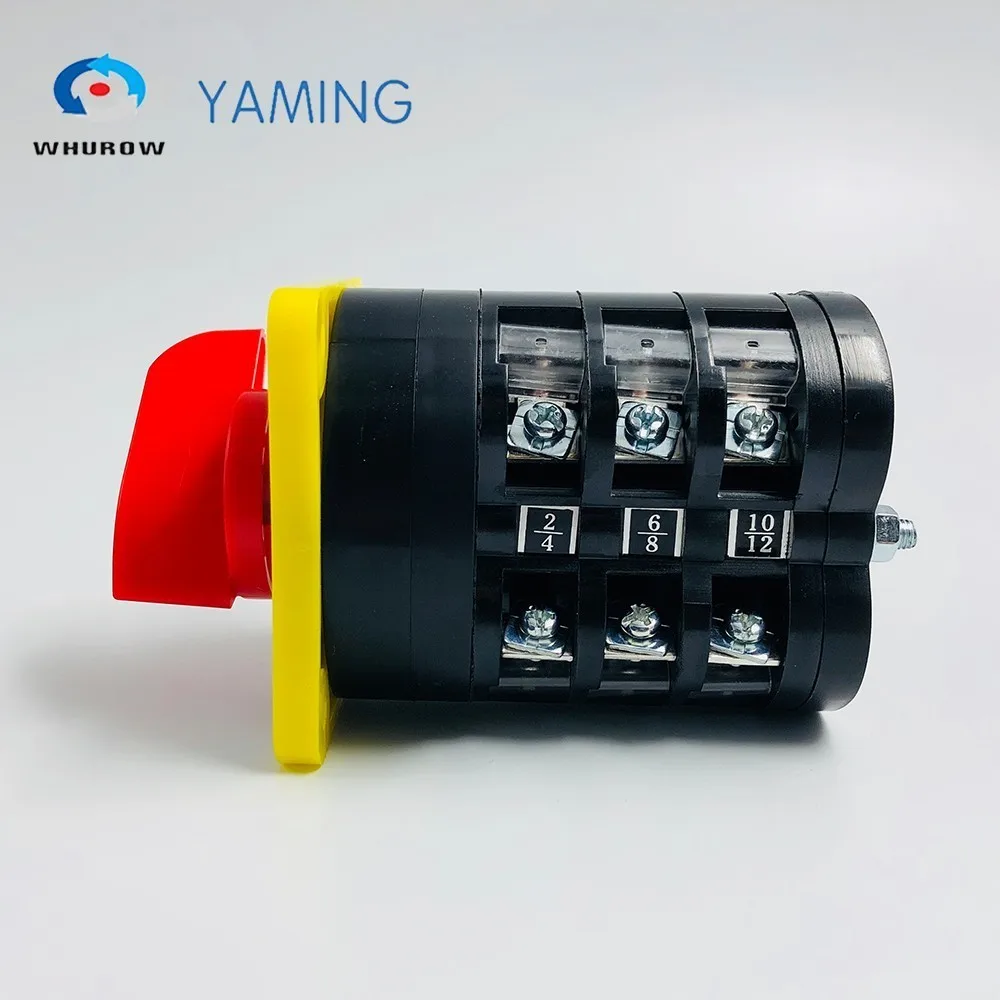 0 6 позиционный ручной Электрический поворотный переключатель 16A 660V 3 полюса