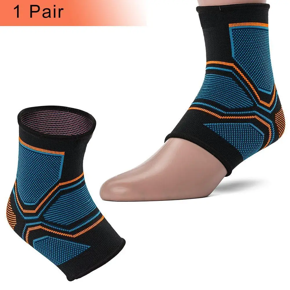 2PCS 3D Sport Ankle Brace Protector Compression Ankle Support Pad