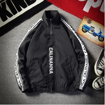 

Spring New Jacket Men Slim Fashion Letter Printing Casual Baseball Uniform Jacket Man Streetwear Hip Hop Bomber Jacket M-5XL
