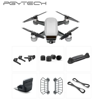 

PGYTECH Combo Sale 6pcs set Landing Gear Risers & Control Stick Protecto& Hand Guard&Motor Protective Cap For DJI Spark