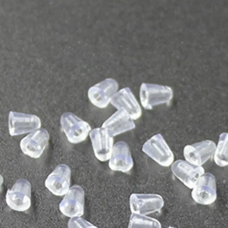 100Pcs Eyeglasses Sunglasses Rimless Frameless Transparent Plastic Screws Cap Nut Coverin