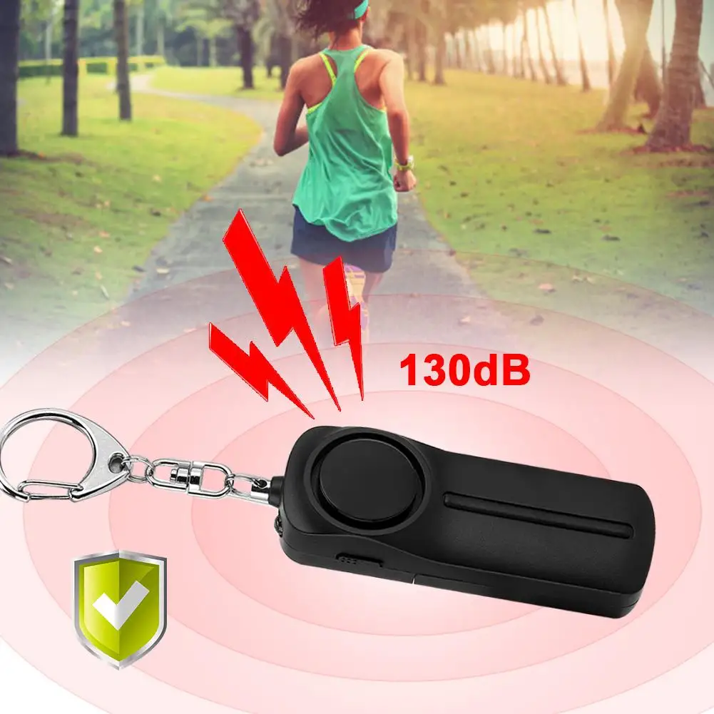 

Security Alarm Keychain 130dB with LED Light Emergency Safety Alarm Hot Sale