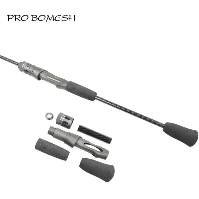 Pro Bomesh Aluminum Locking Nut EVA 3A Cork Grip Spinning Reel Seat Handle  Kit DIY Fishing Rod Buidling Component Pole Accessory