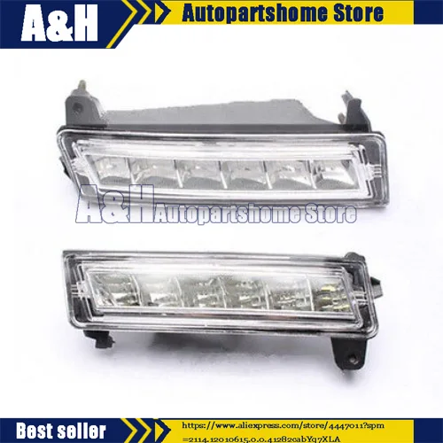 

Pair Front Left Right LED Daytime Running Light DRL For Mercedes W164 X164 X204 ML350 ML450 GL450 GLK350 2010 2012 1649060251