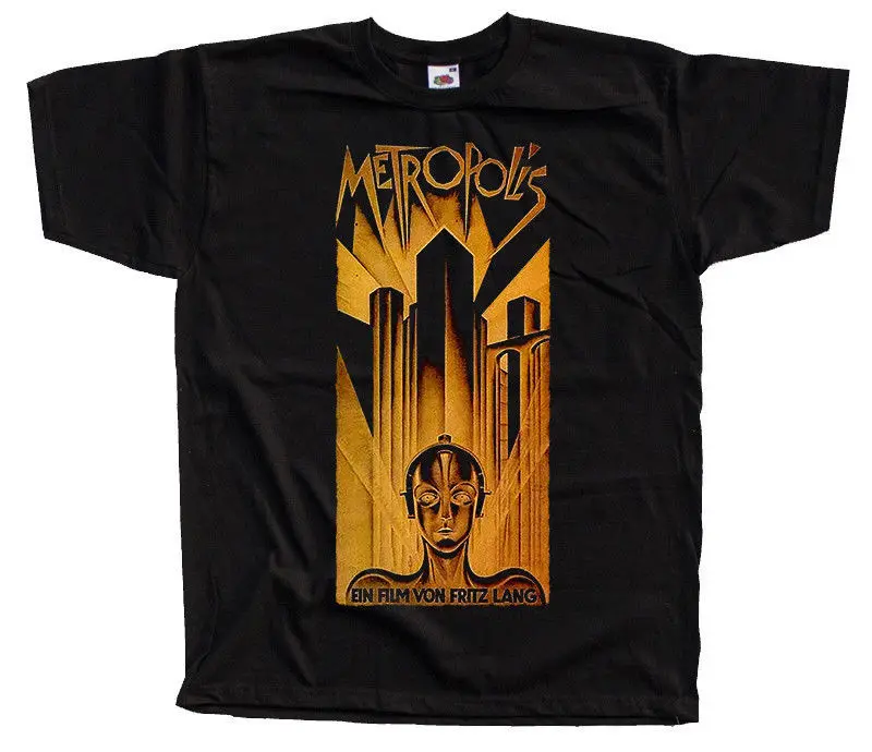 

Metropolis V5 Movie Poster 1927 Fritz Lang T Shirt Black All Sizes S 4Xl