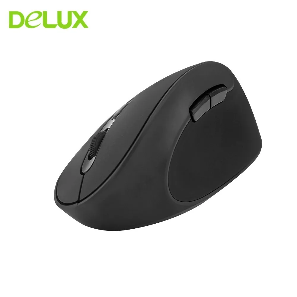 

Delux M618SE Vertical Wireless Mouse Ergonomic Computer Gaming Mause 800-1200-1600 DPI Optical USB Mice For PC Laptop Desktop