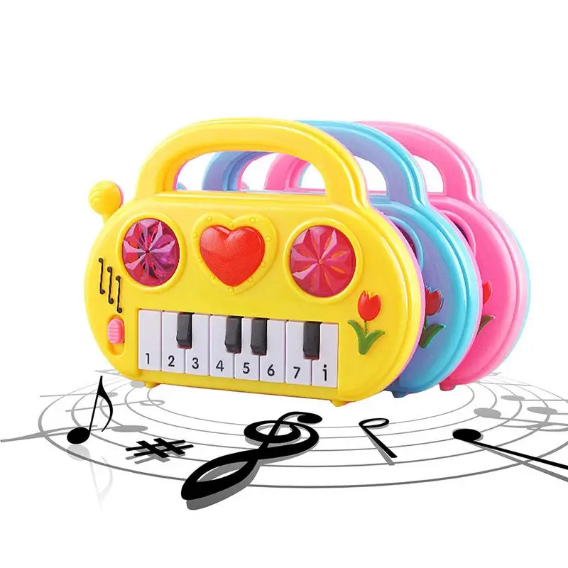 Умный раннее образование электронный синтезатор играет музыка клавиатура пианино модельная игрушка для младенцев детей случайный цвет