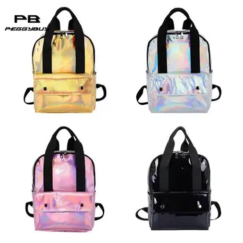 

Hologram Laser Backpack Women Rucksack School Bags Travel Student Book Bags