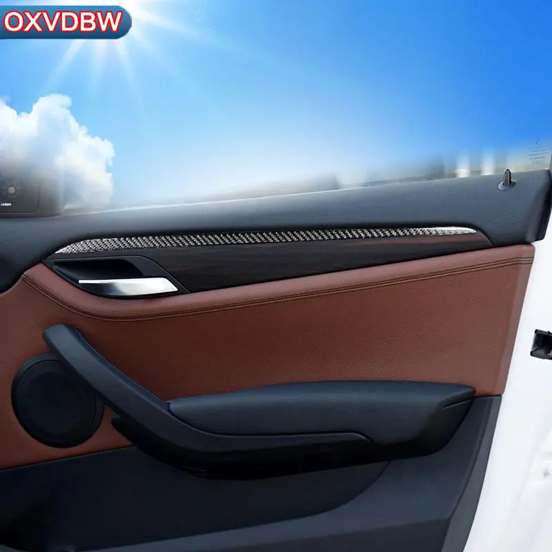 Для BMW X1 E84 4 шт. карбоновое волокно для украшения дверей автомобиля Панель рамка